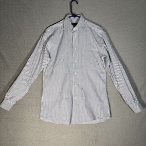 St. Croix Shirt Men’s Size M Striped‎ Button Up Seersucker Dress Shirt Preppy